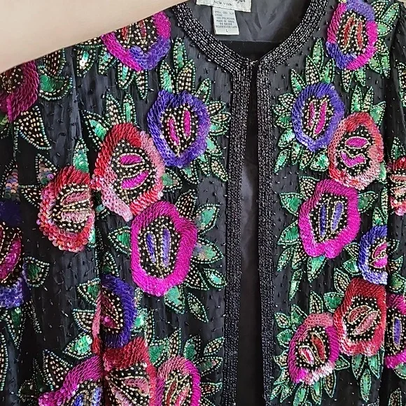 VINTAGE LAURENCE KAZAR NEW YORK CARDIGAN. - Picture 7 of 8